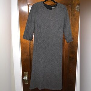 Banana Republic Charcoal Long Sleeve Dress